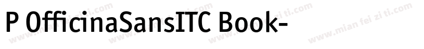 P OfficinaSansITC Book字体转换